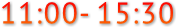 11:00- 15:30 11:00- 15:30